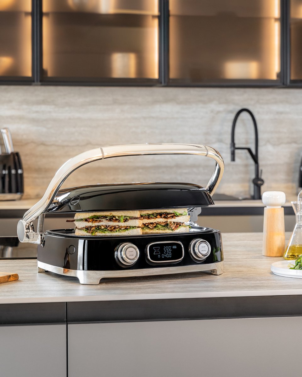 Smeg - Multifunctionele Grill | Zwart | Jaren 50 | Contactgrill