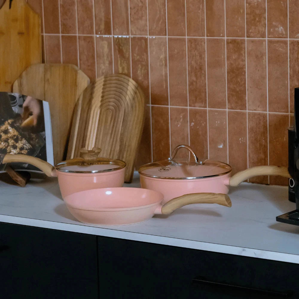 Ensemble de 2 poêles à frire Cook & Pan - Blush