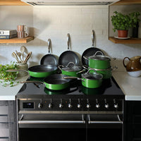 Cook & Pan - Honey Go Green Kookpot 20 cm met glazen deksel Cook & Pan