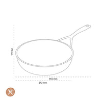 Demeyere - Alu Pro 5 Ceraforce Hoge koekenpan 24 cm Koekenpan Demeyere