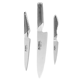 Global - G-21138 3-piece knife set Chef's knife + Filleting knife + Office knife Global - G-21138 3-delige Messenset Koksmes + Fileermes + Officemes Global