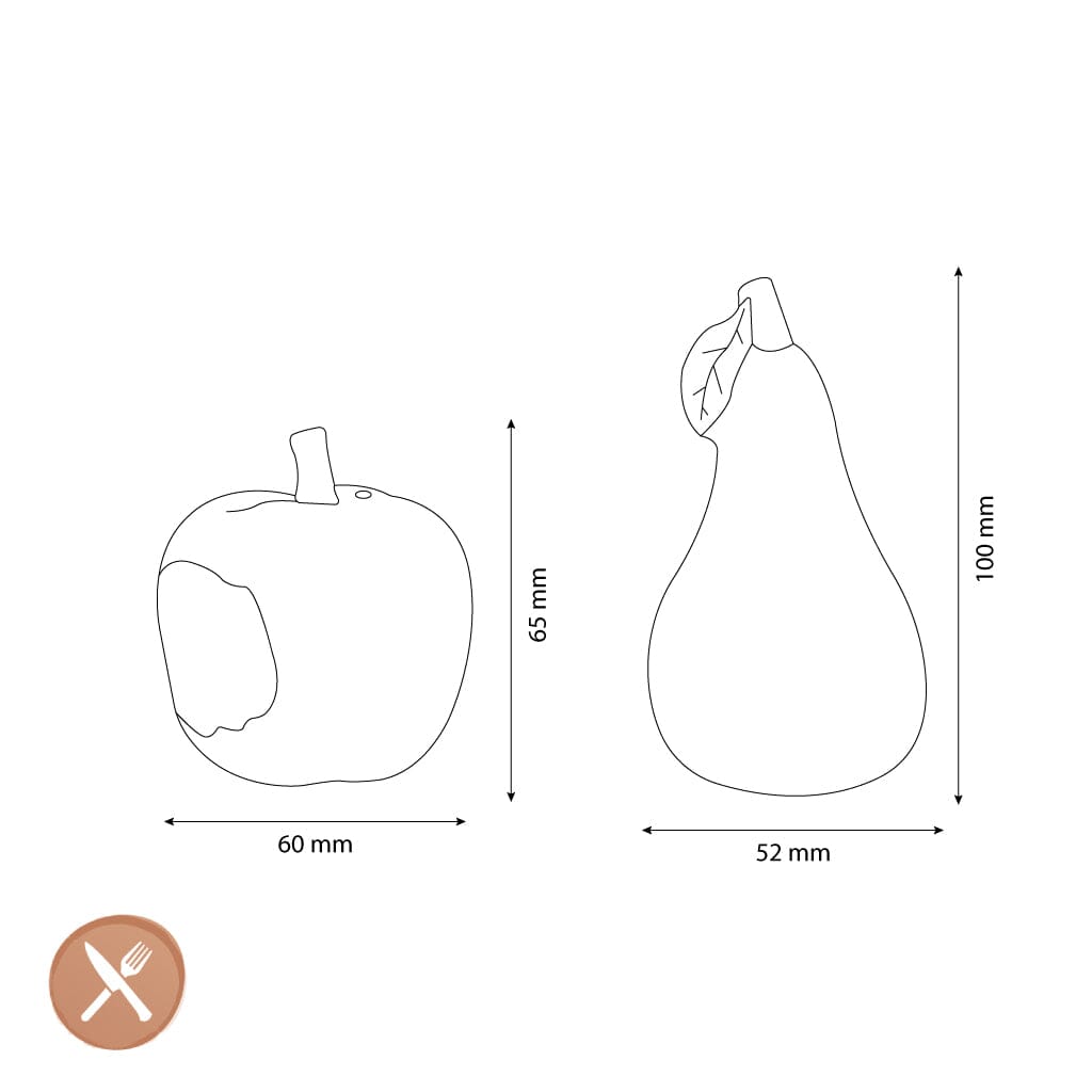 &Klevering - Sel et poivre - Haines - Ensemble sel et poivre pomme et poire &Klevering