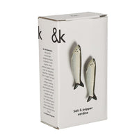 &Klevering - Zout & peper sardine Peper- en zout set &Klevering