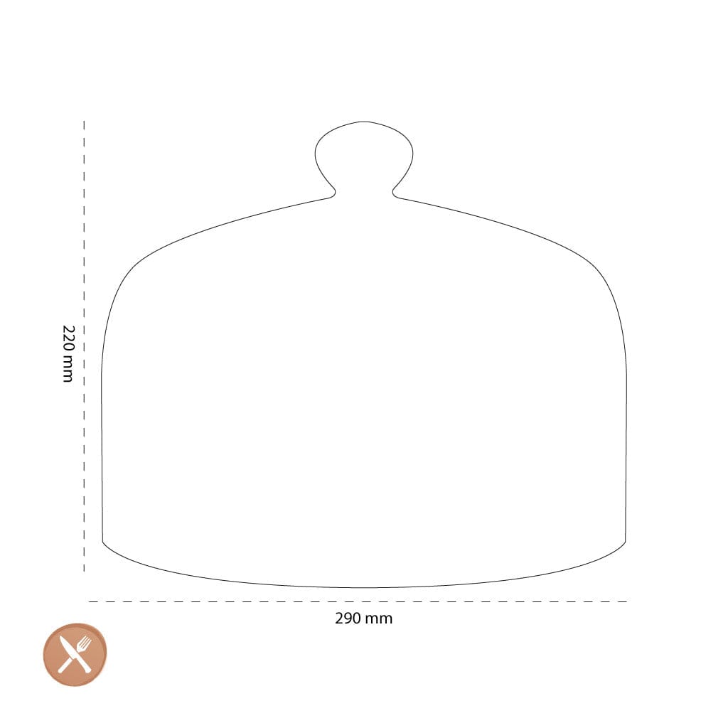 Leonardo - Bell w. button 29x22 Cupola Waterkan Leonardo