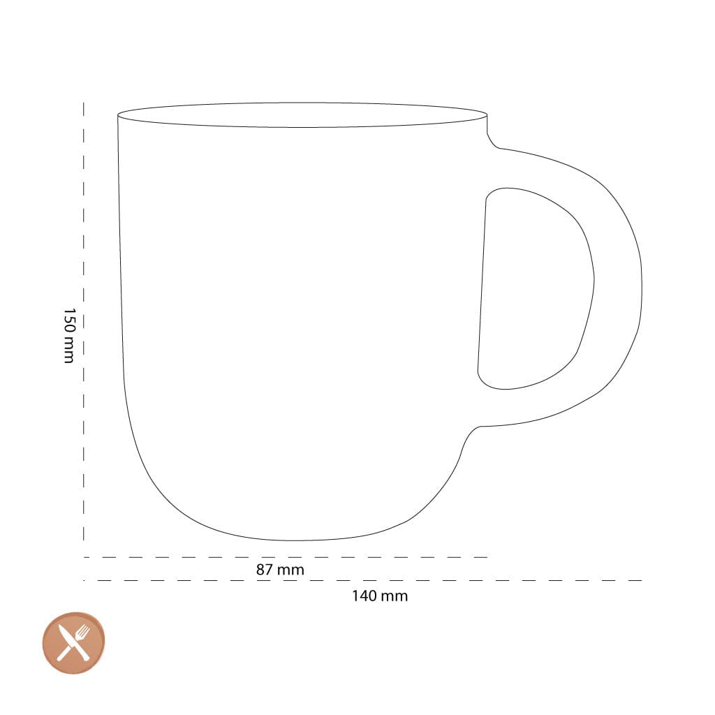 Leonardo - UFFICIO Thee/Koffiekop 400ml -SMILE- Theeglazen Leonardo
