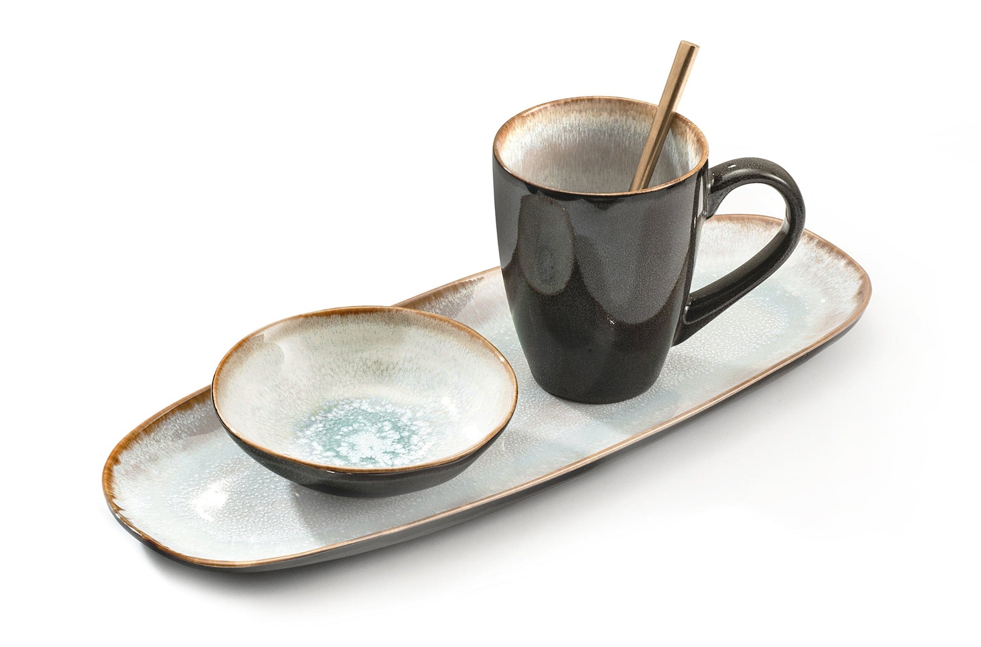 Medard de Noblat - Shadow Aqua Grote Kommen 15.2 cm (set van 6) Kommen Medard de Noblat