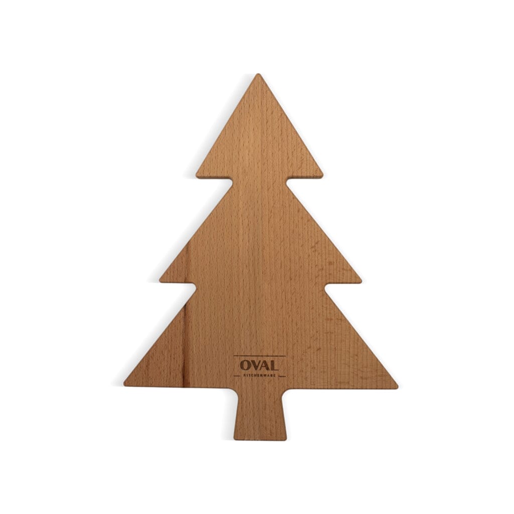 Oval - Puur Hout | Beuken Kerstboom plank 35 cm Oval Kitchenware
