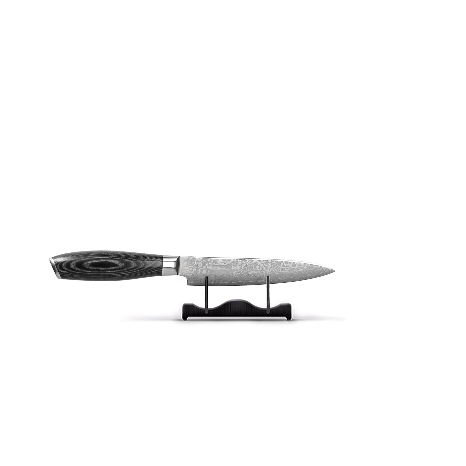 Shinrai Knives - Damast Pakka Wood 6-delige Messenset + Messenblok Rotate Messenset met blok Shinrai Knives