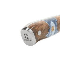 Shinrai Knives - Eclipse Series Damascus Steakmes 13 cm Steakmes Shinrai Knives