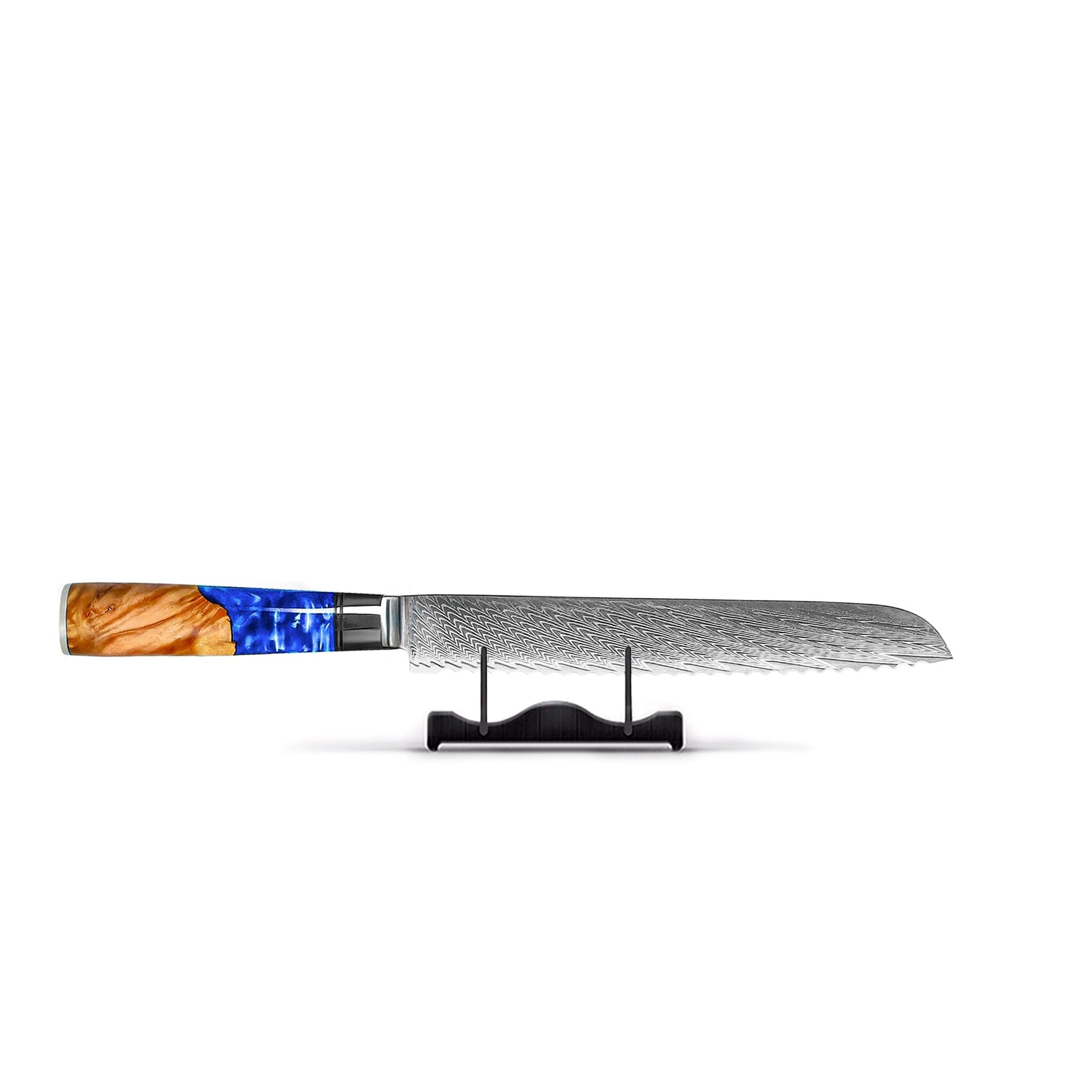 Shinrai Knives - Epoxy Sapphire 6-delige Messenset + Messenblok Rotate Messenset met blok Shinrai Knives