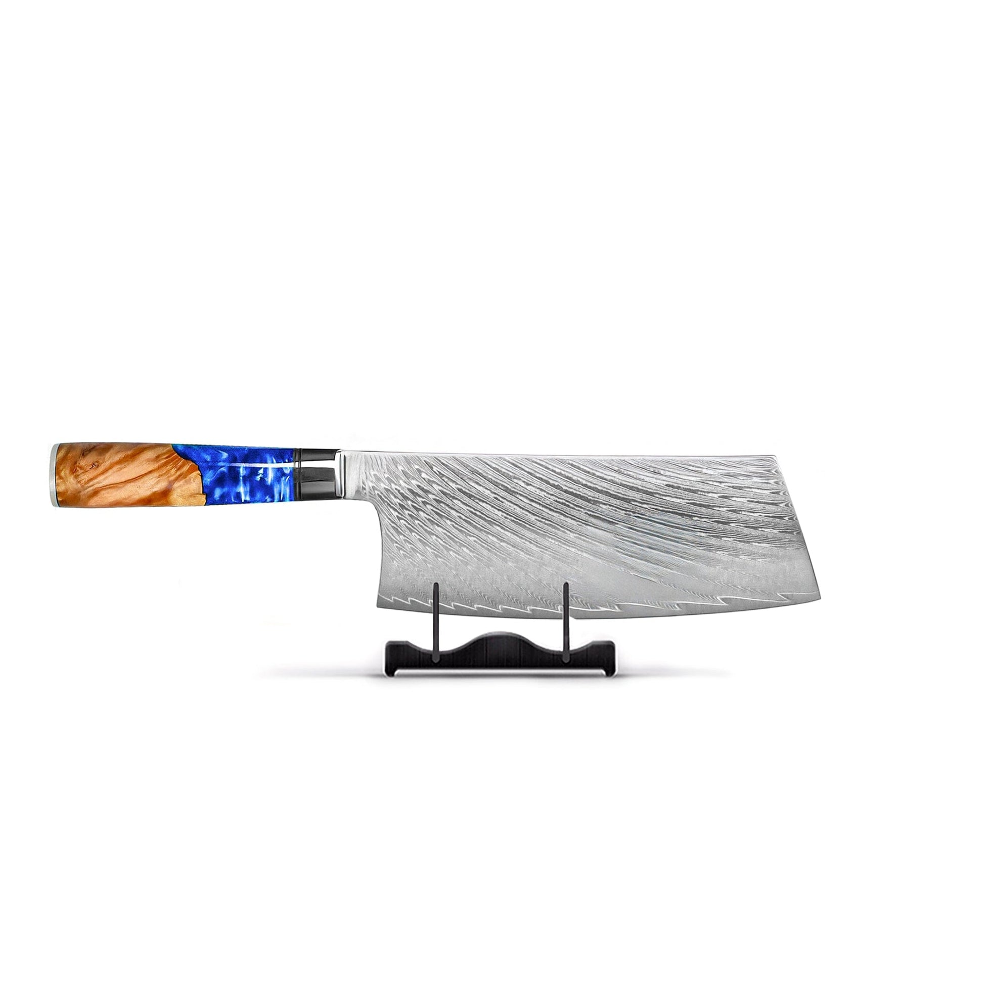Shinrai Knives - Epoxy Sapphire 6-delige Messenset + Messenblok Rotate Messenset met blok Shinrai Knives