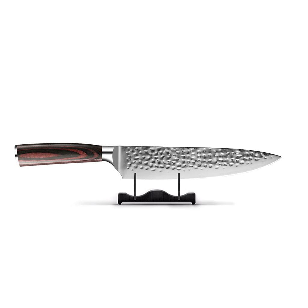 Shinrai Knives - Hammered RVS 3-delige Messenset - Koksmes + Nakiri + Schilmes Messenset Shinrai Knives