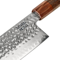 Shinrai Knives - Kigami Exclusive Damascus 4-delige set - Kiritsuke + Broodmes + Nakiri + Schilmes Messenset Shinrai Knives