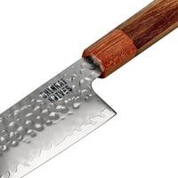 Shinrai Knives - Kigami Exclusive Damascus 4-delige set - Koksmes + Broodmes + Nakiri + Schilmes Messenset Shinrai Knives