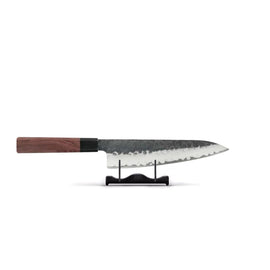 Shinrai Knives - Kurayami Damascus Chef's Knife 20 cm Shinrai Knives - Kurayami 3-delige Damascus Messenset - Koksmes + Santoku + Schilmes Messenset Shinrai Knives