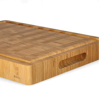 Shinrai Knives - Luxe Snijplank Massief Bamboehout - Kopshout - 40 x 30 x 4.5 cm Bamboe snijplank Shinrai Knives