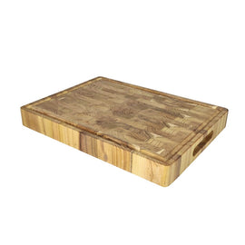 Shinrai Knives - Luxury Cutting Board Teak Wood - 40 x 30 x 4.5 cm Shinrai Knives - Luxe Snijplank Teakhout - Kopshout - 40 x 30 x 4.5 cm Houten snijplank Shinrai Knives