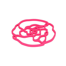 Outils2Cook - Dessous de Verre Silicone Pivoine Rose Foncé Rose Foncé Bezig met laden...