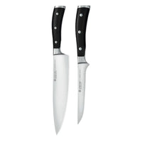 Wüsthof - Coffret de 2 couteaux Classic Ikon - Couteau de chef + Couteau à fileter