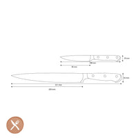 Wüsthof - Coffret de 2 couteaux Classic Ikon - Couteau à découper + Couteau de bureau