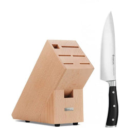 Wusthof - Classic Ikon Chef's Knife 20cm + Free brown knife block Wusthof - Classic Ikon Koksmes 20cm + Gratis bruin messenblok Koksmes Wusthof