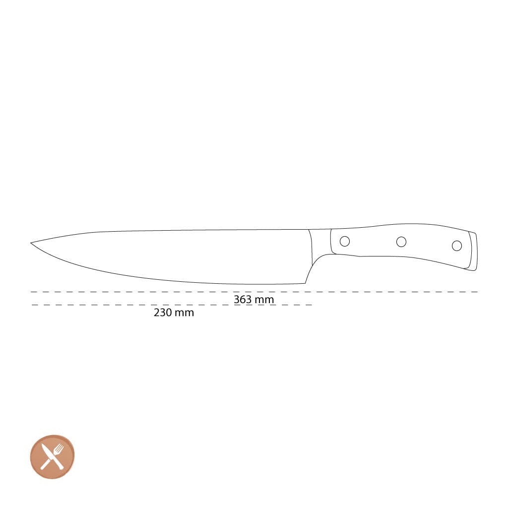 Wusthof - Classic Ikon Koksmes 23 cm Koksmes Wusthof
