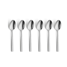 Amefa - Ventura 6 Coffee Spoons - Matte Silver Amefa - Ventura 6 Coffee Spoons - Matte Silver