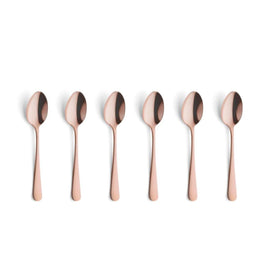 Amefa - Austin 6 Teaspoons - Matte Copper Amefa - Austin 6 Theelepels - Mat Koper Bestekset Amefa