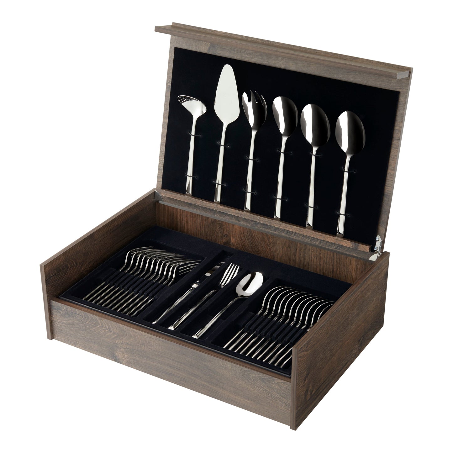 Amefa - Metropole 1170 78-pc Cutlery set in wooden canteen Bestekset Amefa