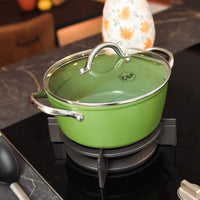 By C&P - Go Green Kookpan 22 cm met glazen deksel Kookpan By C&P