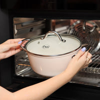 By C&P - Go Ivory Kookpan 22 cm met glazen deksel Kookpan By C&P