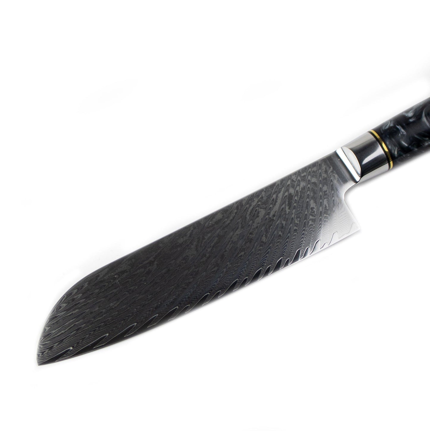 Epoxy Onyx 6-delige Damascus Messenset Messensets Shinrai Japan