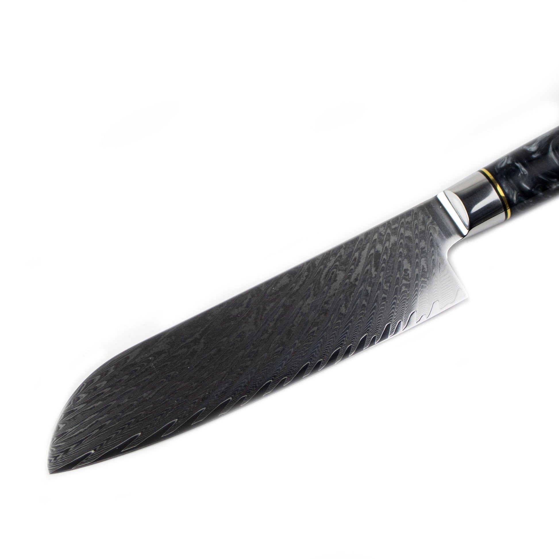 Epoxy Onyx 6-delige Damascus Messenset Messensets Shinrai Japan