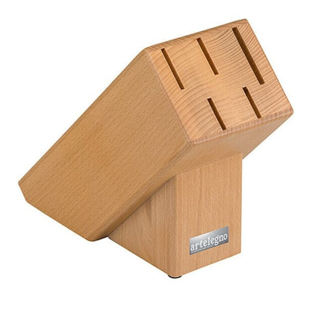 Italiaanse messenblok Beukenhout - 5 messen Artelegno