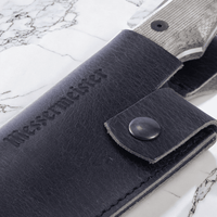 Messermeister - 20 cm lange leren schede voor het Overland koksmes Messen holster Messermeister