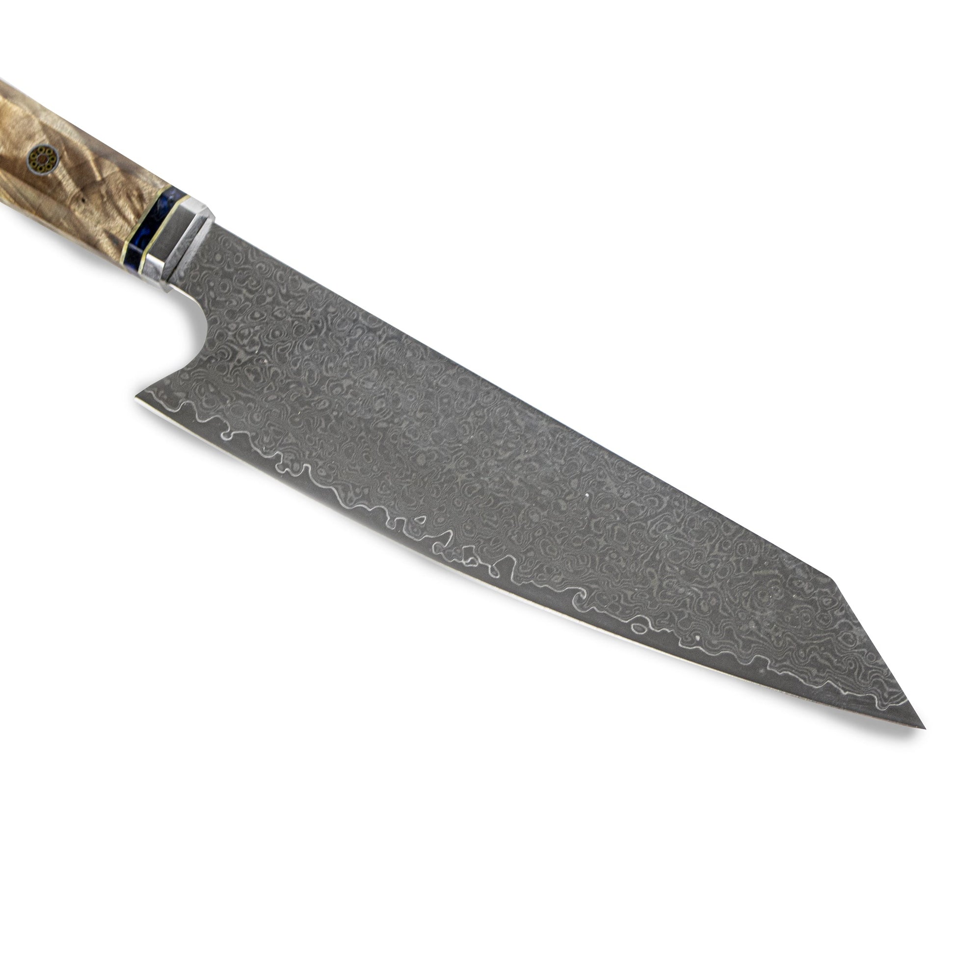 Onyx Octagon Damascus Kiritsuke mes Keukenmessen Shinrai Japan