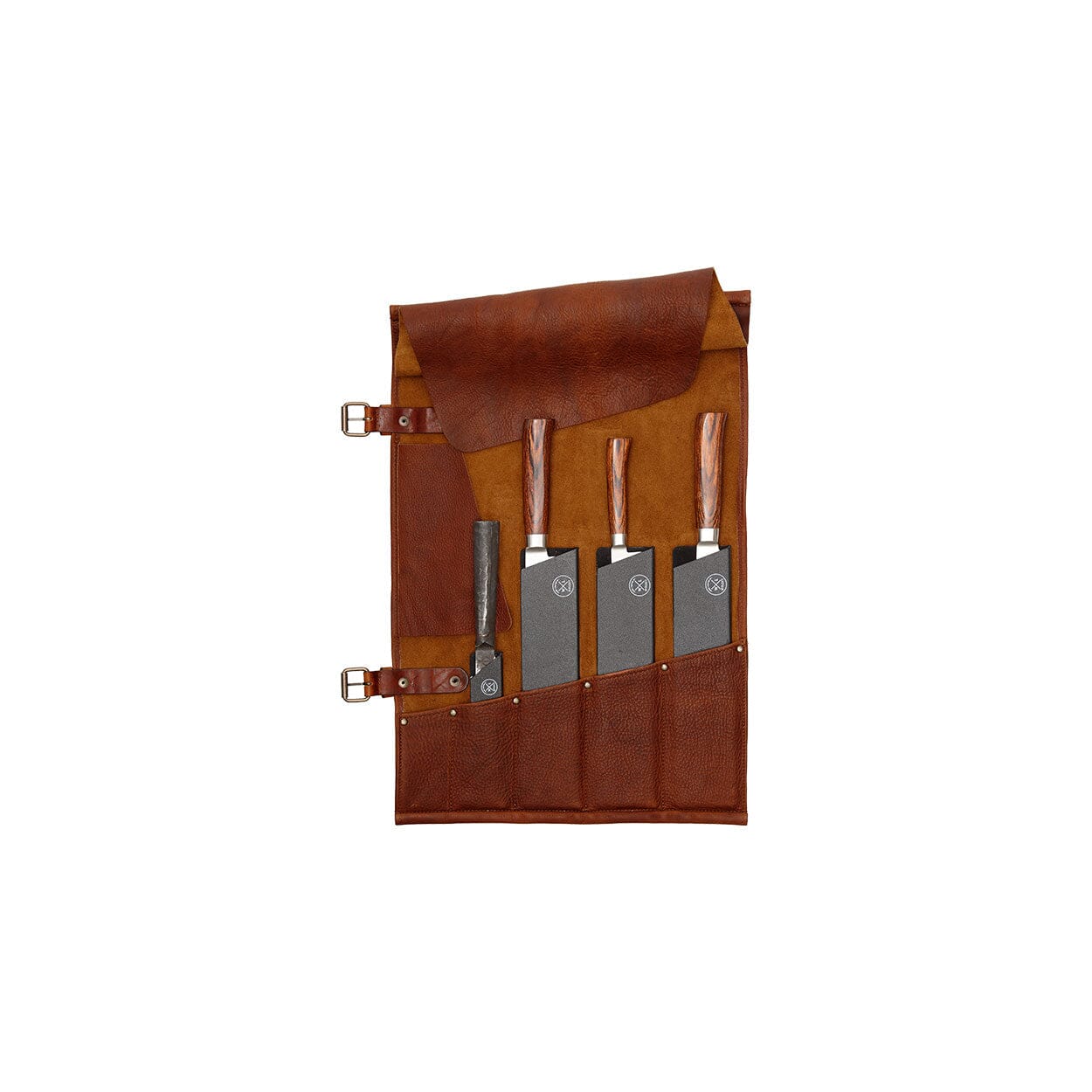 Witloft - Classic Leren Messenrol 5 Vakken - Cognac Messenrol leer Witloft