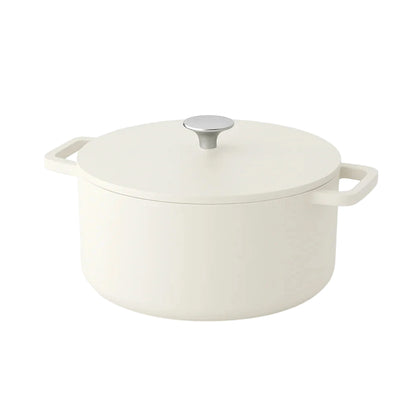 Cook & Pan - Go Ivory Cast Iron Frying Pan 24 cm - 4 liters
