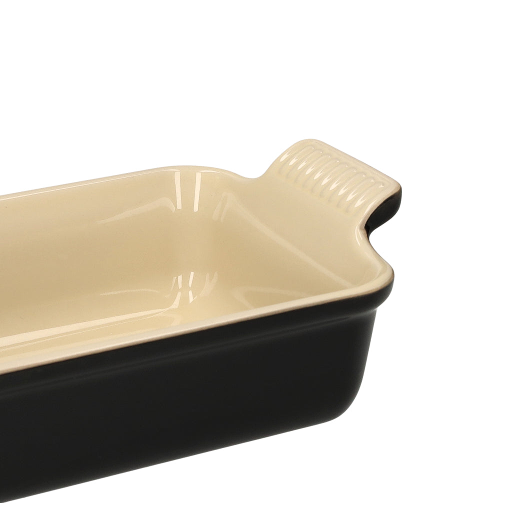 LeCreuset - Plat à four rectangulaire Noir Ébène 32x24cm 3,1l