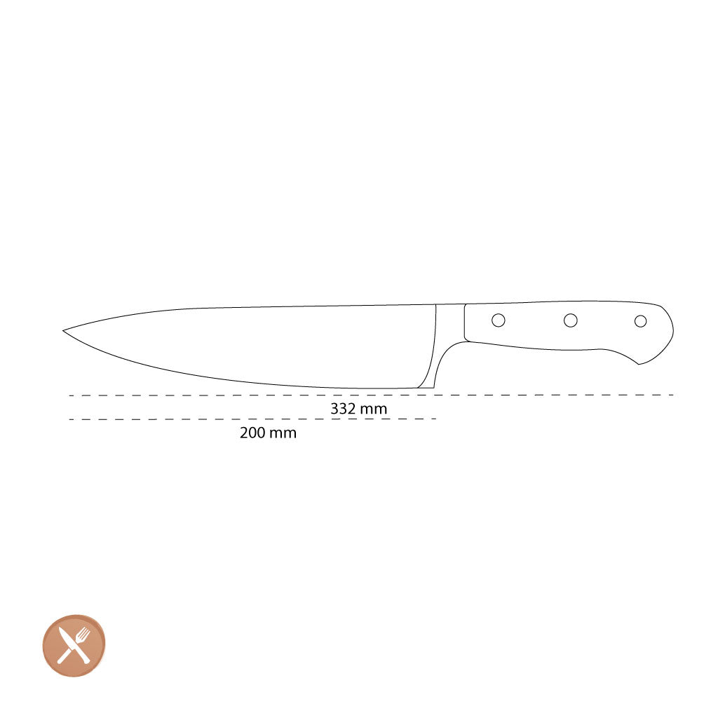 Wusthof - Classic Coral Peach Chef's Knife 20 cm