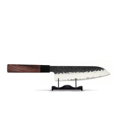 Shinrai Knives - Kurayami Damascus Santoku knife 18 cm