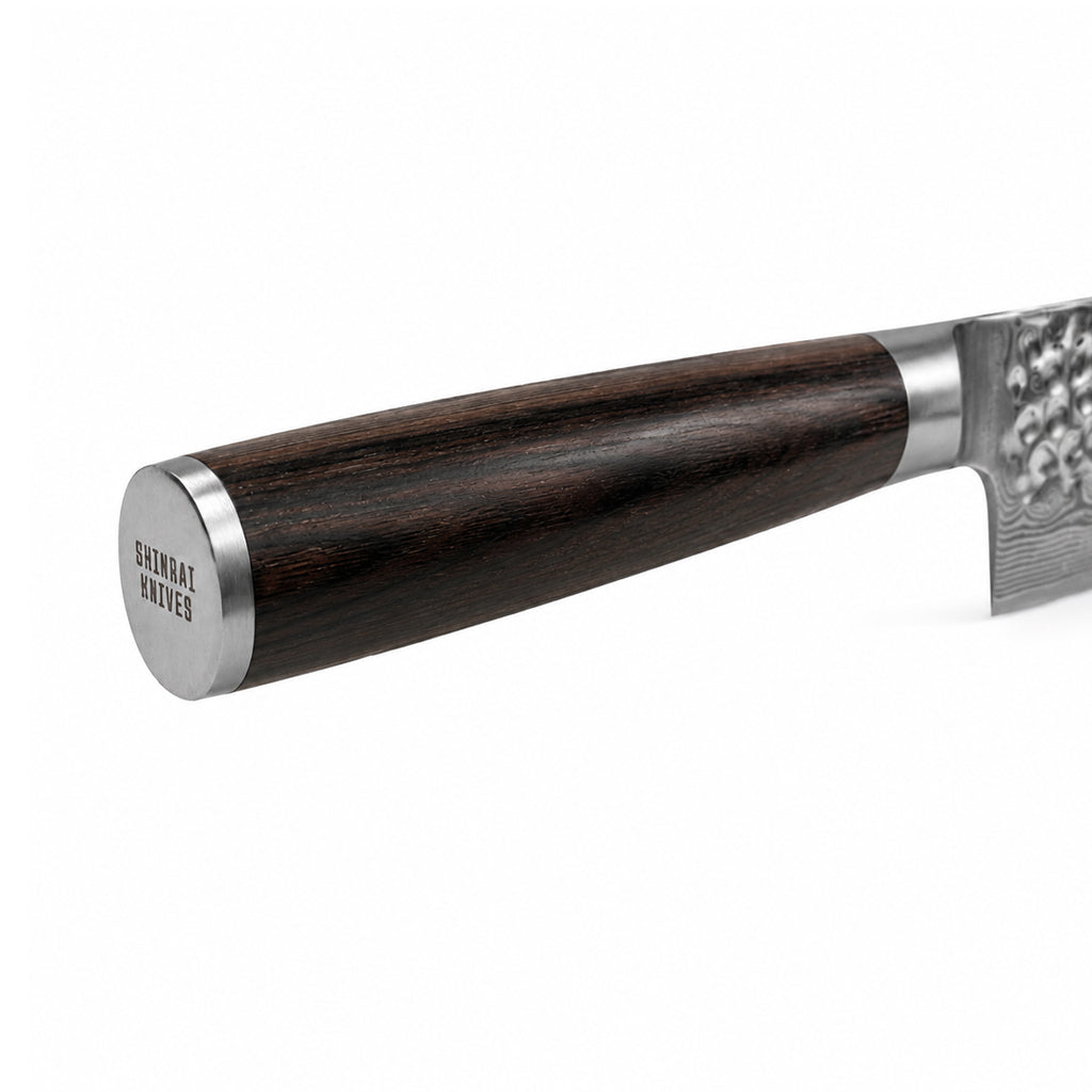 Shinrai Knives - Hammered Damask BR Nakiri knife 18 cm