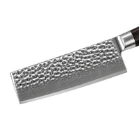 Shinrai Knives - Hammered Damask BR Nakiri knife 18 cm