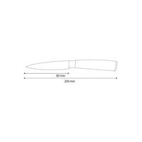 Couteau à éplucher inox martelé 8 cm