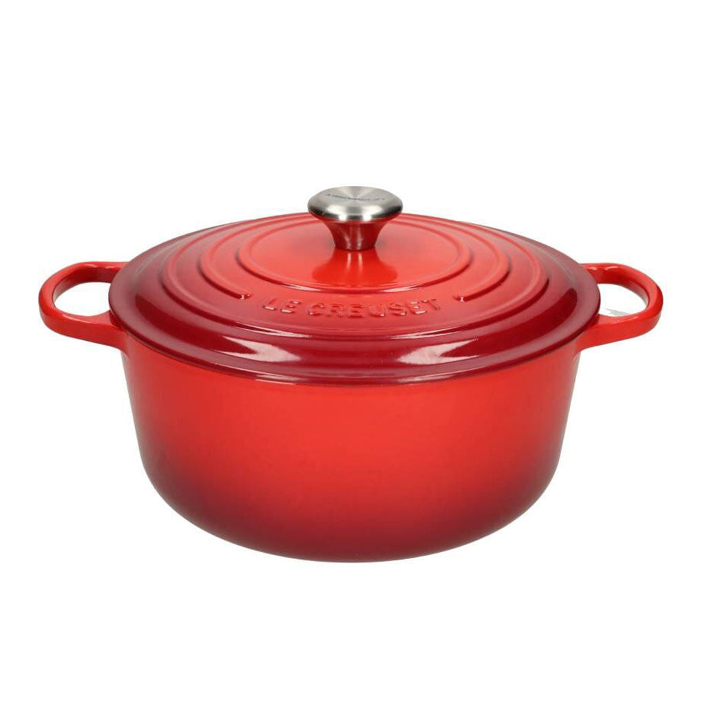 LeCreuset - Roast- / Stew pan Signature round Cherry red 28cm 6.7l