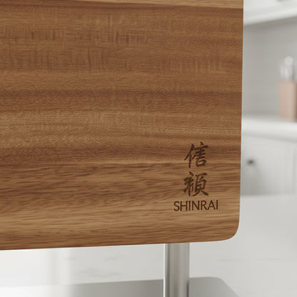 Shinrai Knives - Magnetic Knife Block Punch - Acacia Wood