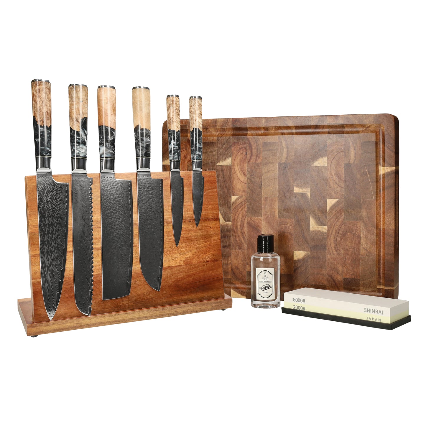 Couteaux Shinrai - Mega Bundle Epoxy Onyx - Tout ce dont vous avez besoin