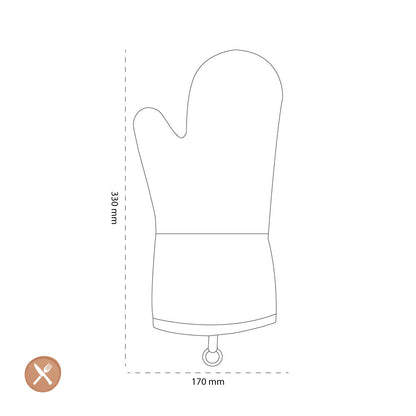 OXO - Silicone oven glove, black