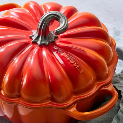 LeCreuset - Rôti de citrouille-/ Faitout Signature Orange Rouge 24cm 3,7l