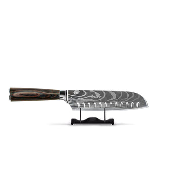 Japanese Damascus Print Santoku 18cm